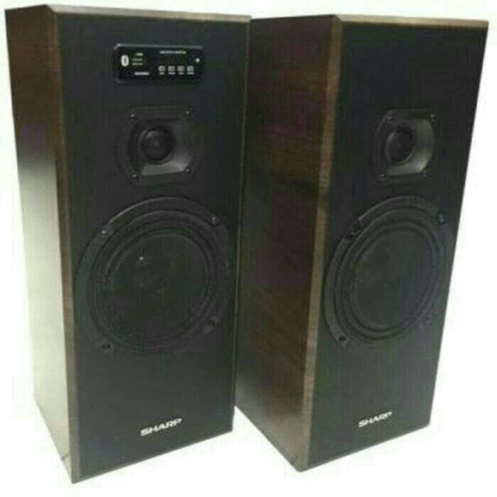 SPEAKER ACTIVE SHARP CBOX-625UBO BLUETOOTH USB - Cokelat