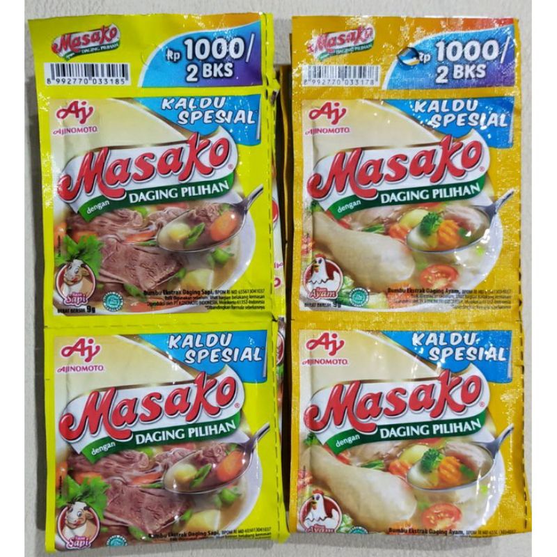 

masako rentengan rasa ayam dan sapi