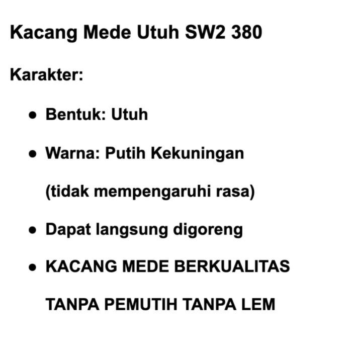 

Kacang Mede Mentah SW2 380 1 Kg - Sulawesi Cashew Kacang Mente / Mete