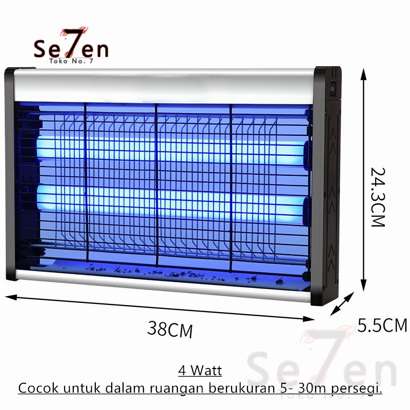 4 WATT Insect Killer Perangkap Nyamuk Lalat Lampu UV