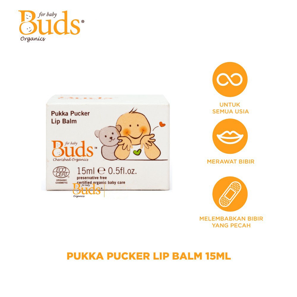 BUDS PUKKA PUCKER LIP BALM 15ML