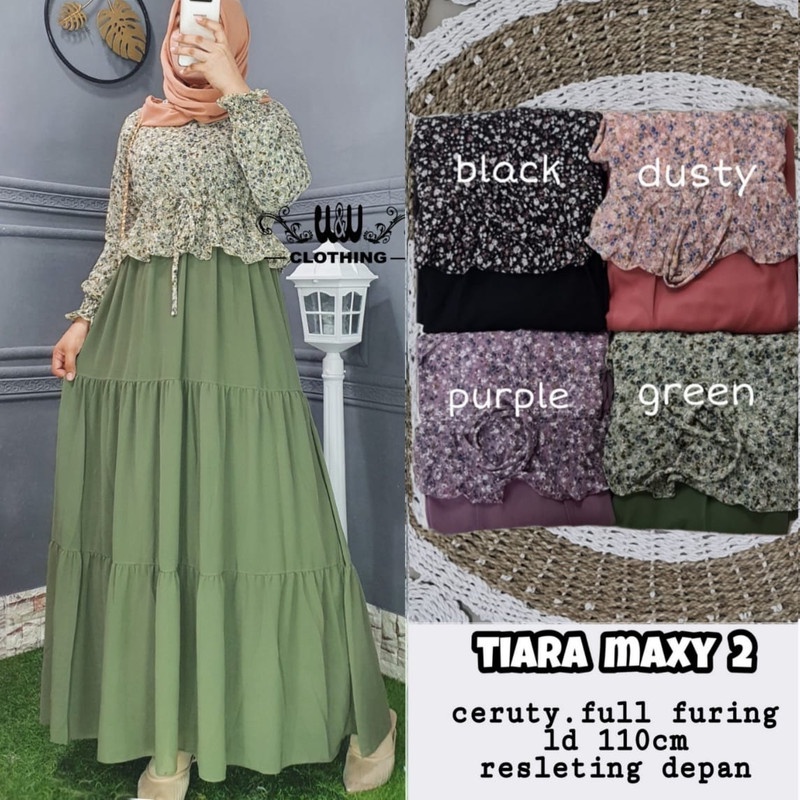 TIARA MAXY #2 BY WW STORE | MAXY DRESS FASHION MUSLIM | GAMIS WANITA MUSLIM