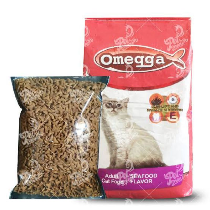 Omega Seafood 1kg Pakan Kucing