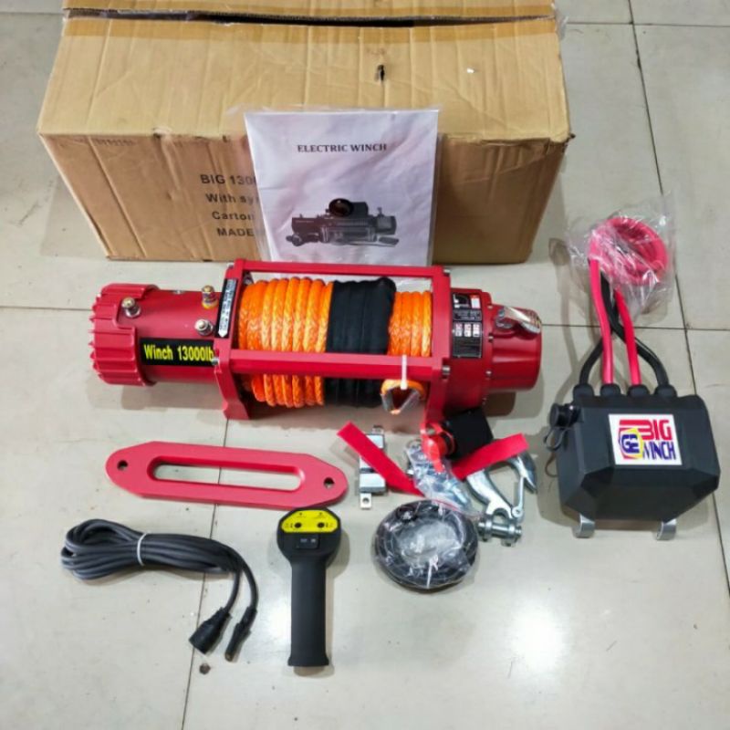 BIGWINCH 13000LBS PLASMA TALI DEREK MOBIL OFFROAD 4×4