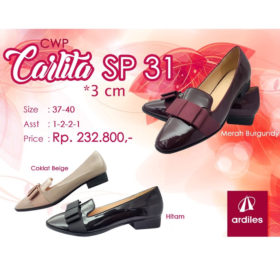 Sepatu Formal Wanita Hak 3cm Sepatu Pantopel Sepatu Pantofel cewe Sepatu Hak Tahu cewek 3 cm Nagita Ardiles wanita Korean Style model cocok untuk kerja kondangan jalan jalan korea ngantor ke kantor Carlita sp51 carlita sp52 dan carlita sp31