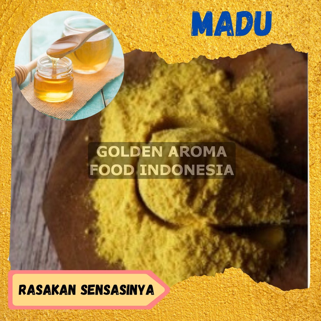 

Bumbu Tabur Manis Madu 100 gram, Jual Bubuk Tabur Manis Madu 100 gram, Bubuk Tabur Manis Madu, Madu Powder, Bumbu Tabur Manis Madu, Bubuk Tabur Manis Madu