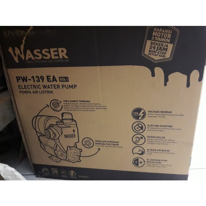 Pompa air WASSER PW 129 EA. pompa wasser otomatis