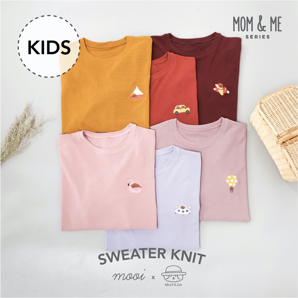 SALE Mooi x Kellysco PREMIUM QUALITY Sweater / Cardigan Anak dan Ibu Knit CBKS SO