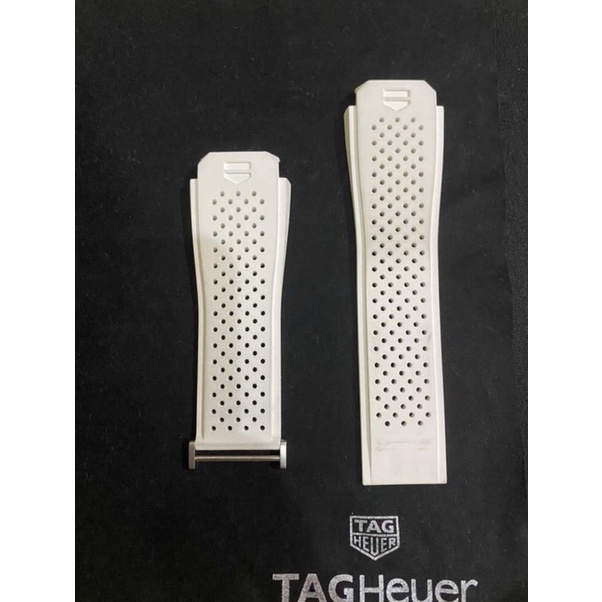 white rubber strap tag heuer connected modular 45mm original tagheuer