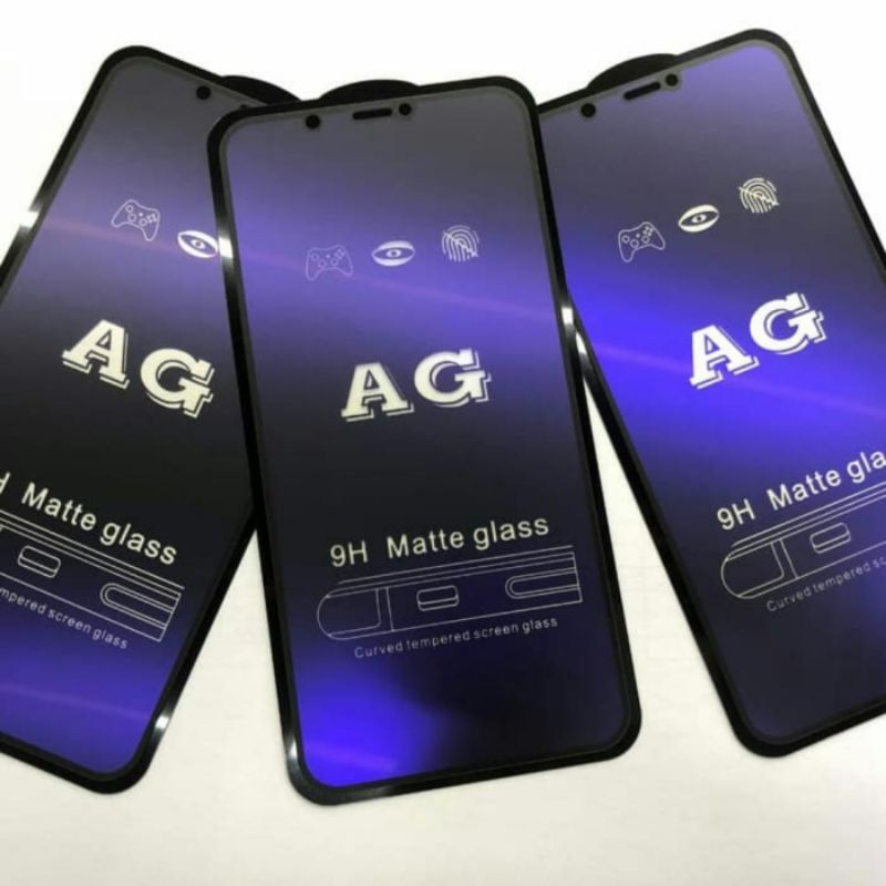 TEMPERED GELAS MATTE BLUE (A6)9H( REALMi C20a/REALMi C2/REALMi C3/REALMi C11/REALMi C12/REALMi C15)