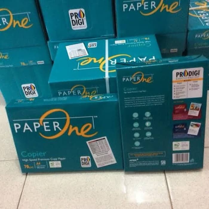 

KERTAS HVS A4 70 GRM PAPER ONE PROMO PEMBELIAN 1 DUS KERTAS HVS