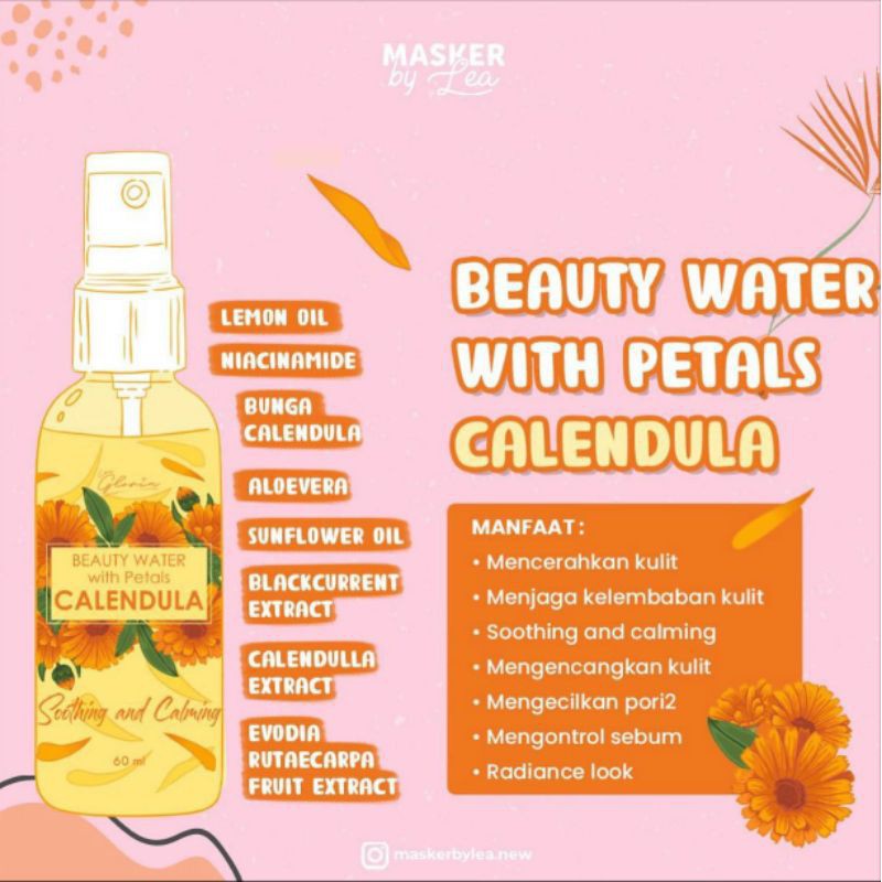 (BPOM) HOPELYN NEW HAIR TONIC / PENUMBUH RAMBUT ALAMI HOPELYN  | LEA GLORIA BEAUTY WATER CENTELLA CALENDULA ROSE PETAL BUTTERFLY / FACE MIST