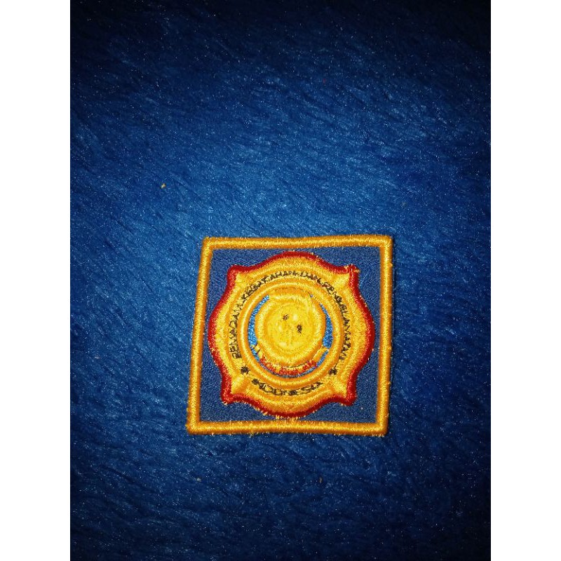 bordir timbul pin damkar kotak PDH