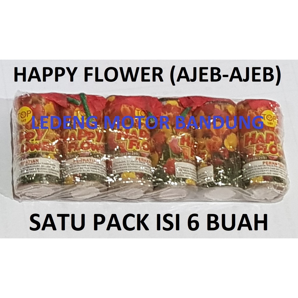 Happy Flower Ajeb Ajeb isi 6pc Kembang Api Anak Aman