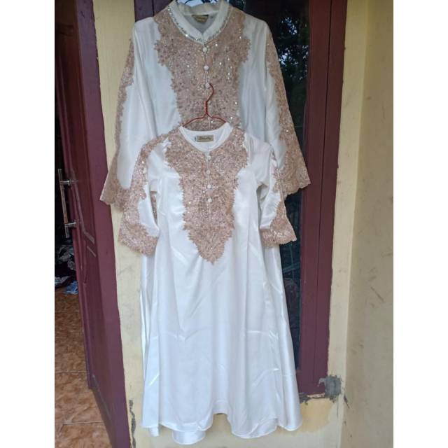 Gamis couple / kaftan ibu anak / baju lebaran / gamis lebaran / gamis mewah / gamis terbaru