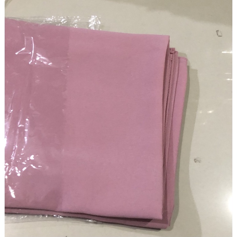 PASHMINA CERUTY BABYDOLL PREMIUM JAHIT TEPI Hijab Jilbab-Soft Dusty