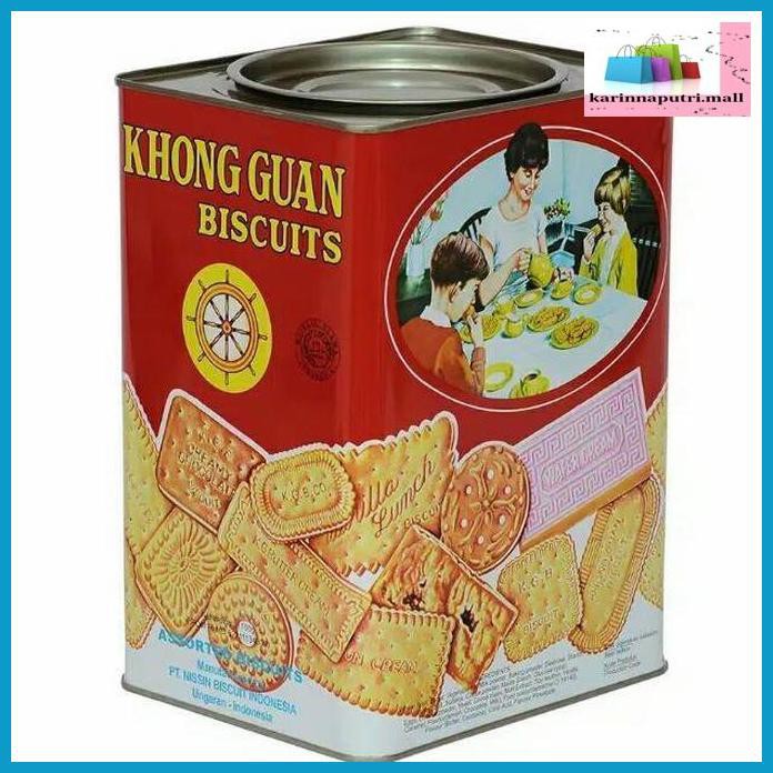 

E5Ewsfg- Khong Guan Assorted Red Segi / Khong Guan Kaleng Besar 1600 Gram 78Itjyhf-