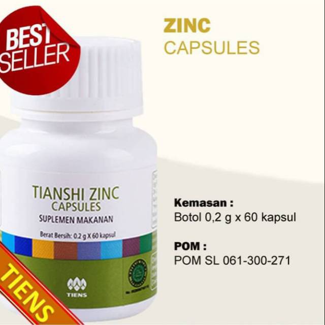 TIENS ZINC KAPSUL | PENINGGI BADAN OBAT HORMON