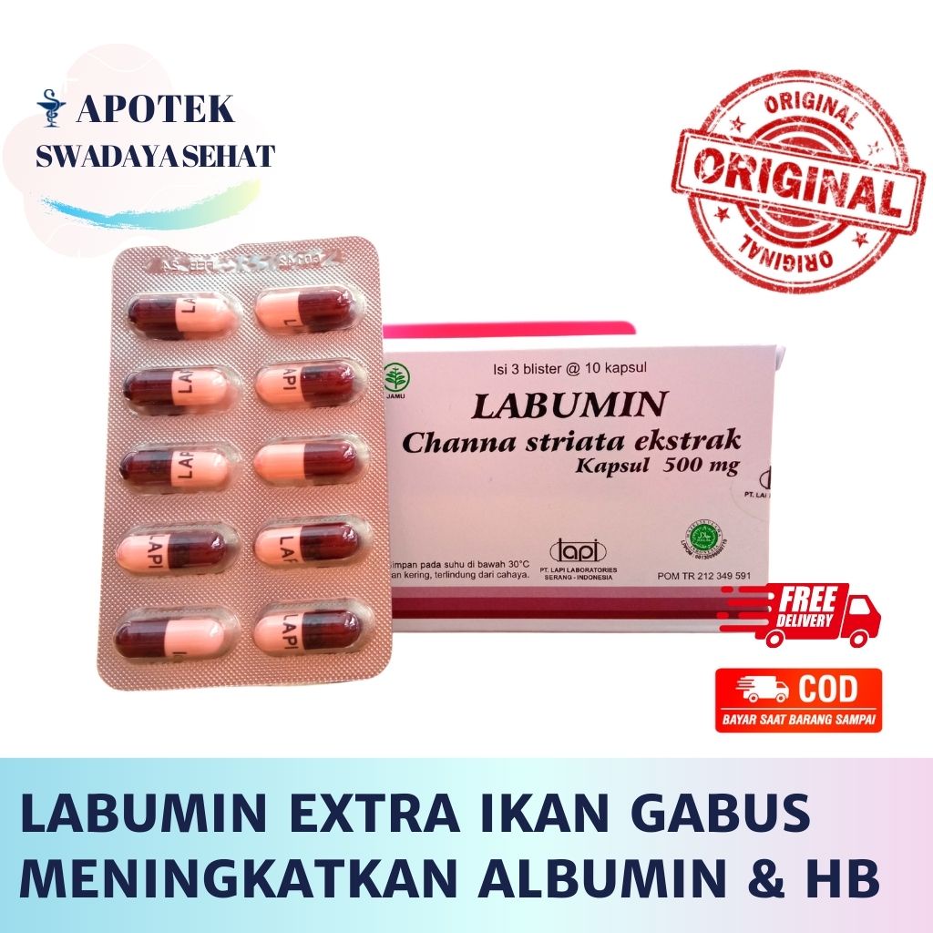 LABUMIN STRIP Tablet - Ekstrak Ikan Gabus Untuk Meningkatkan Kadar Albumin dan Hemoglobin Nutrisi Hb