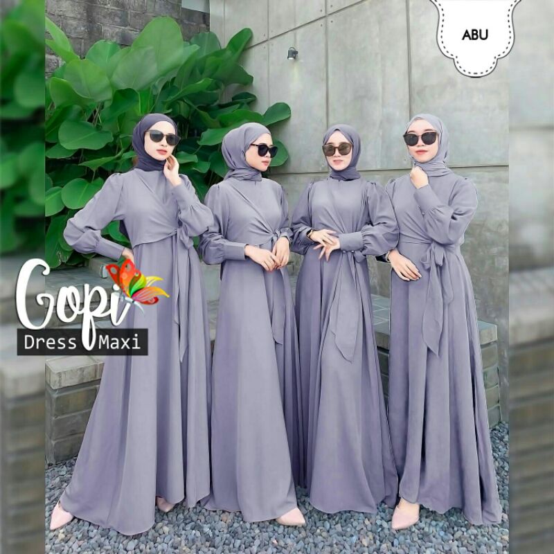 Maxi Maxy Dress Longdress Moscrepe Gopi