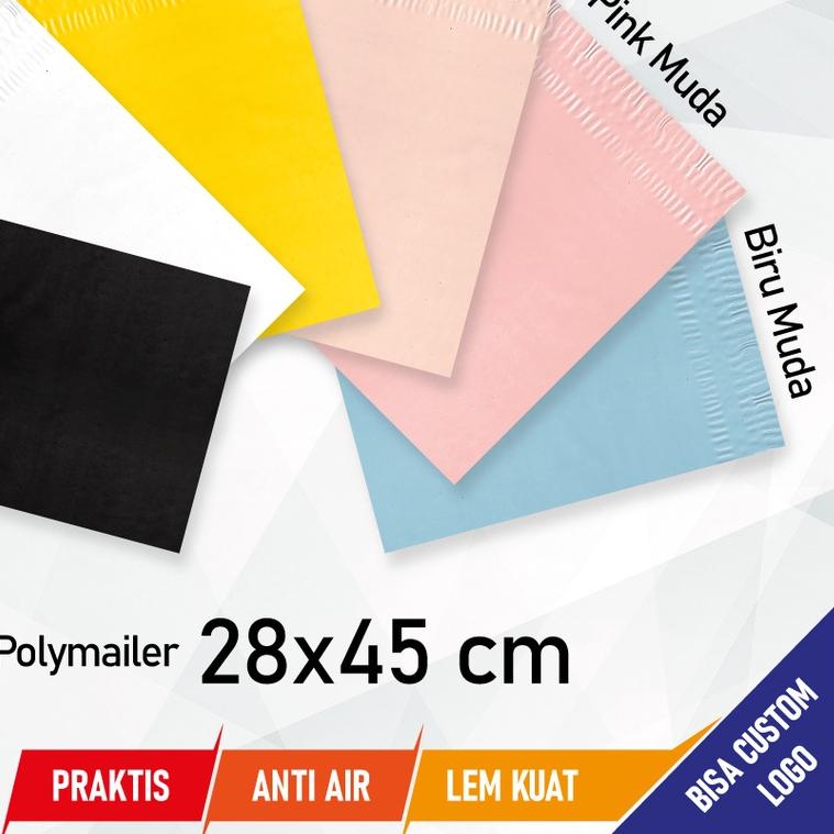 

[28x45] 100LEMBAR PLASTIK POLYMAILER PACKING ONLINE SHOP KUALITAS PREMIUM STANDARD MURAH