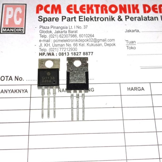 D1138 2Sd1138 D 1138 2Sd 2 Sd1138 Tr Original Transistor To220 To-220 Pcmelebik54 Juara