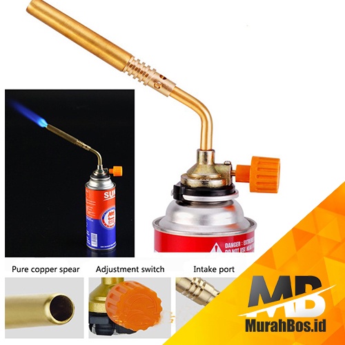 131 Kepala Gas Single FULL TEMBAGA / KUNINGAN Manual - Gas Torch Flame Gun