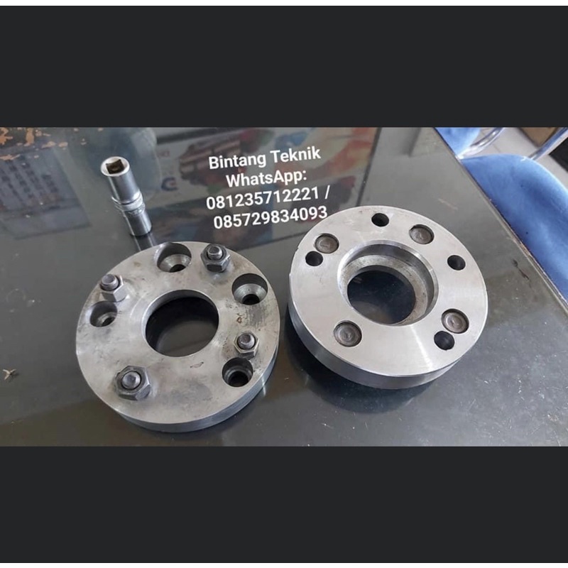 Adaptor velg 5x114 ke 4x100 bahan besi 2pcs