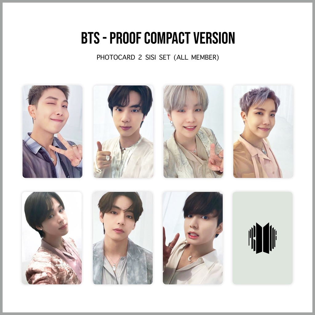 [SET] Photocard BTS Proof Compact Version