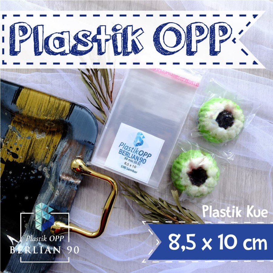 Plastik Opp 8,5x10 cm Plastik Seal Plastik Opp Lem Plastik Kemasan Tebal 30 Micron