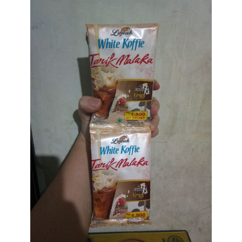 

Luwak white koffie tarik malaka 1 renceng isi 10 sachet