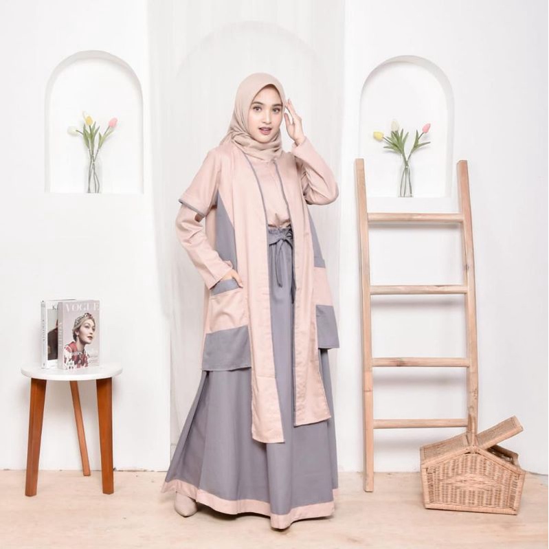 Baju Gamis / Outer Set Katun Toyobo Premium [Original ByHiFashion]