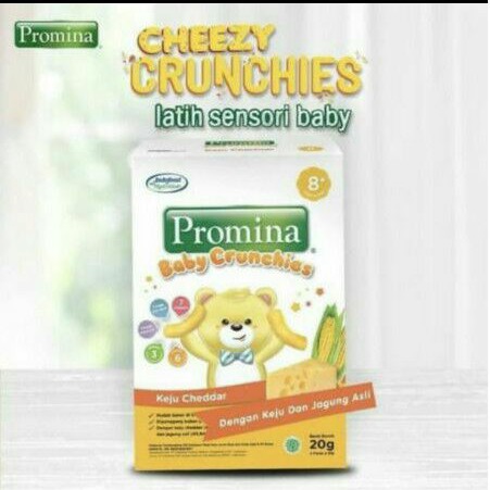 Promina Baby Chrunchies Keju Cheddar Krim AYAM BROKOLI NORI RUMPUT LAUT Promina Cruncies Snack Camilan Makanan Bayi Jagung Alami No MSG MPASI Bayi