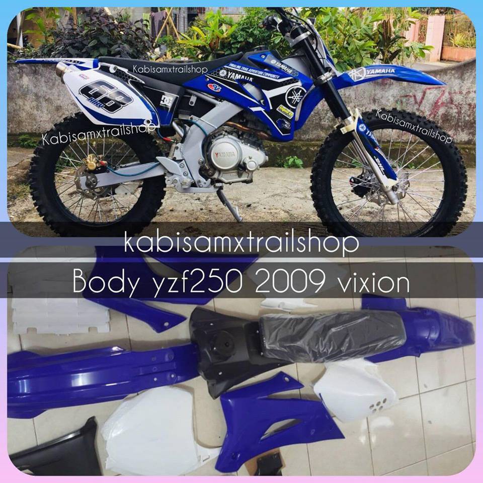bdy trail yzf250 2009 old untuk vixion xabre r15 injeksi atau karbu cb cbr