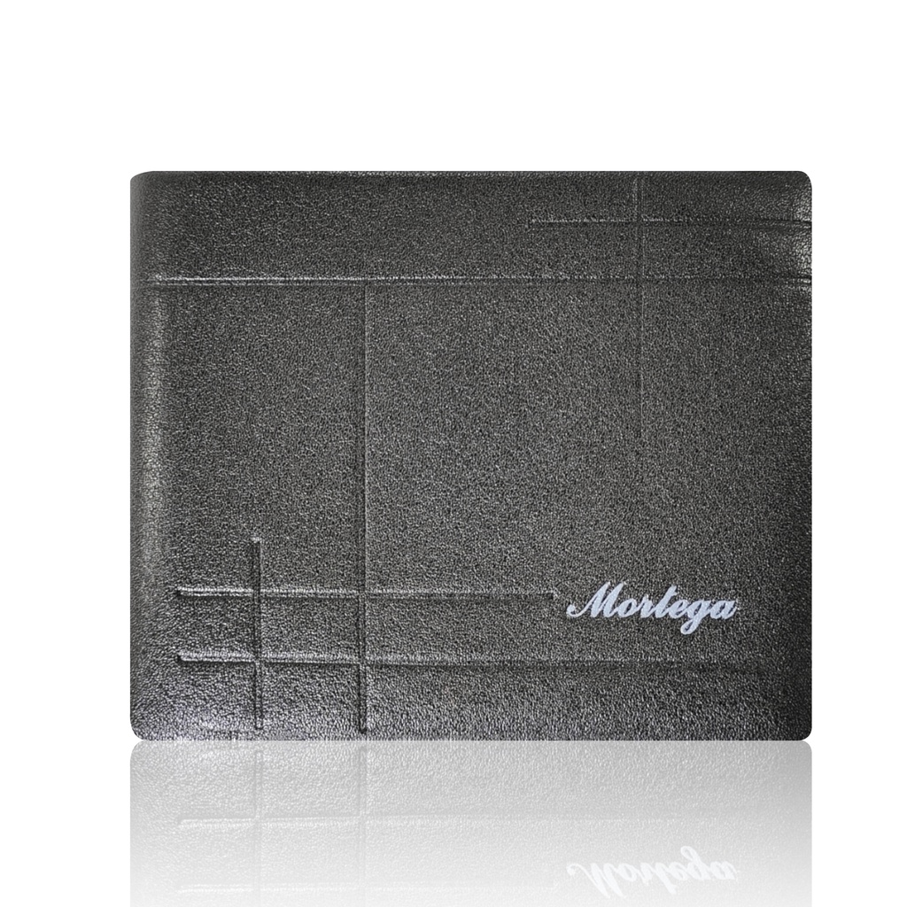 Mortega - Dompet Pria Kulit Sintetis . Dompet Lipat Mortega Leather Wallet