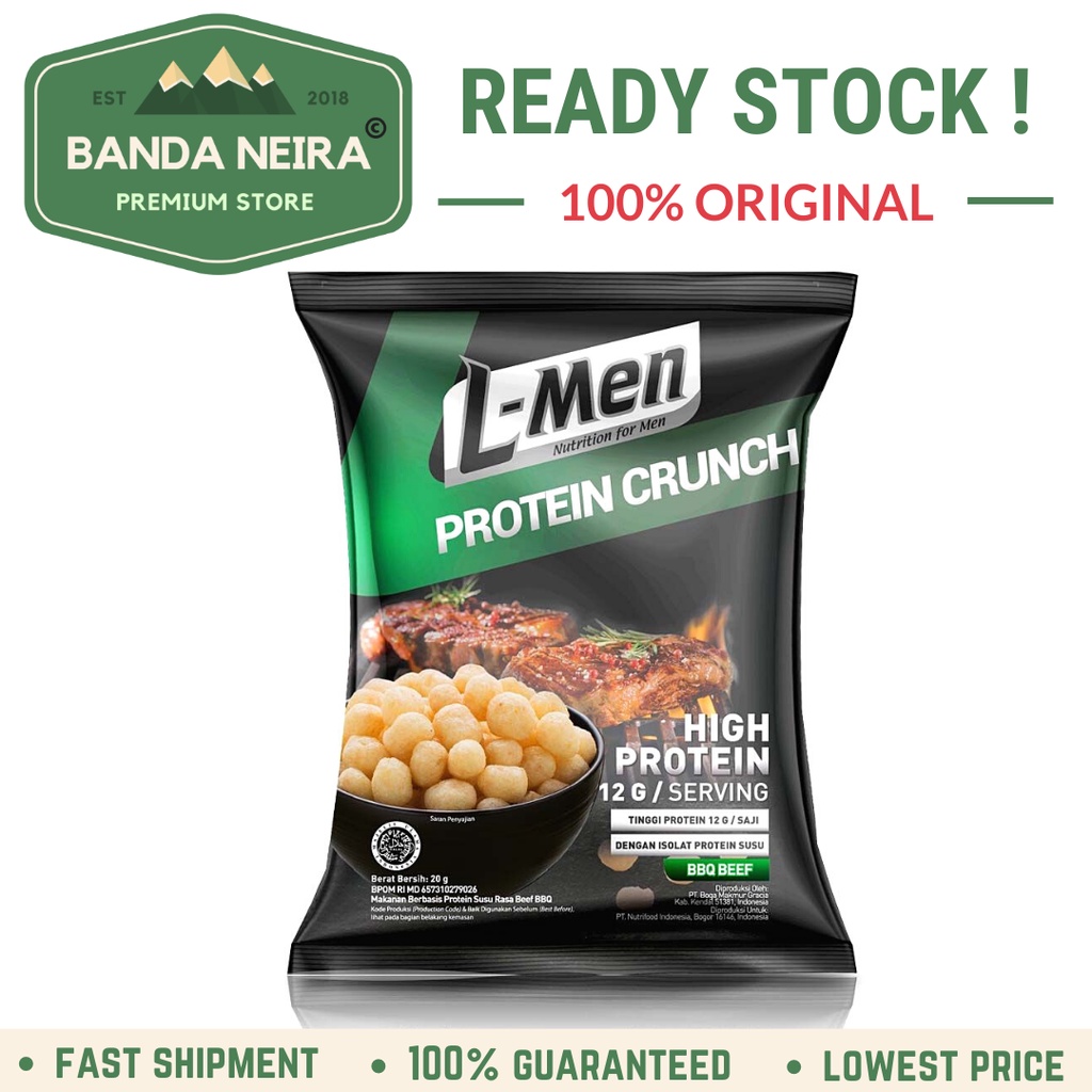 L-MEN LMEN L MEN PROTEIN CRUNCH / Snack Protein | 1 SAJIAN | 20 GR