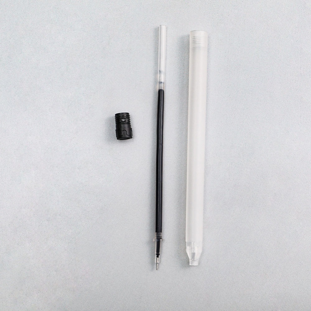 1pc Pulpen Gel 0.38mm Warna Hitam Frosted Simple Untuk Tanda Tangan / Sekolah / Kantor