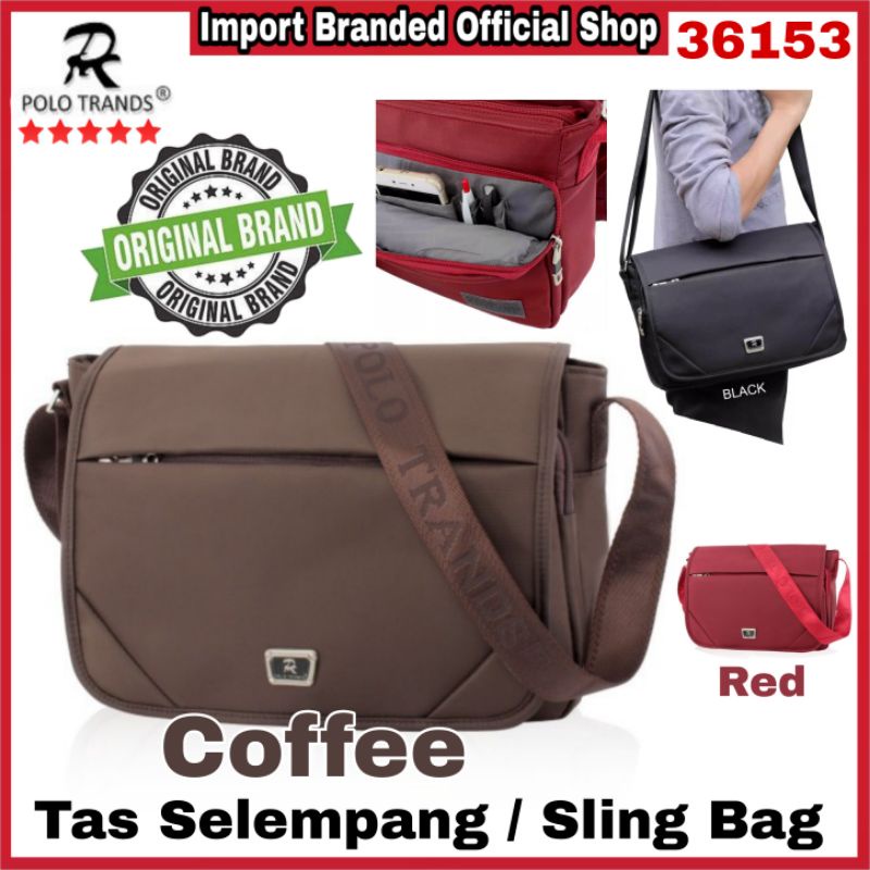 POLO TRANDS 36153/TAS SELEMPANG/IMPORT/ORIGINAL/SLING BAG/WANITA/PRIA/SLEMPANG/BARU/FASHION BAG