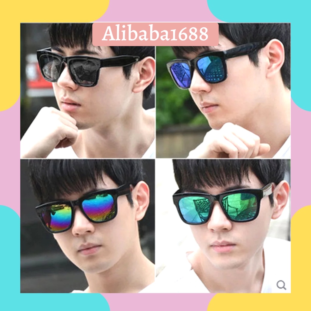 *ALIBABA1688*COD Kacamata Hitam Wanita Kacamata Korea Mewah Bahan Metal Warna Warni Realpict B13