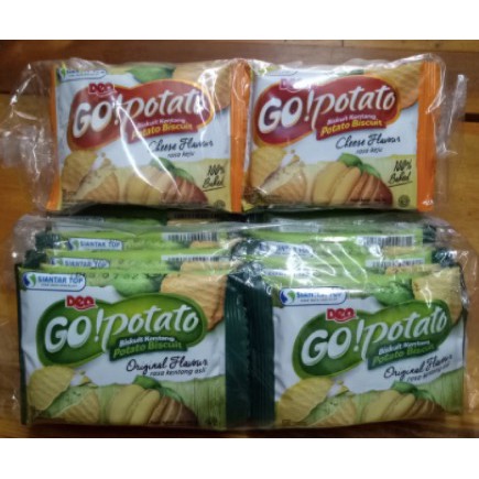 

Biskuit Kentang Go Potato, rasa Original dan Keju