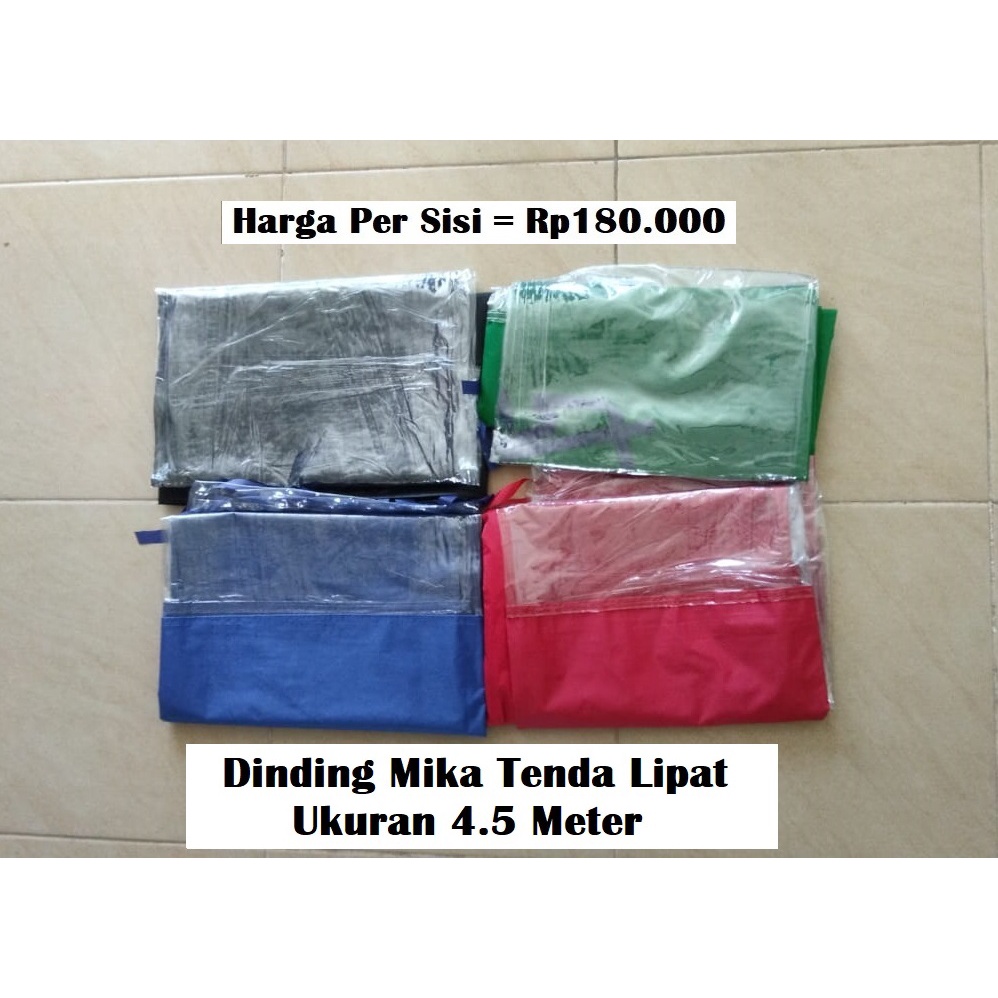 Dinding Mika Tenda Lipat Ukuran 4.5 Meter