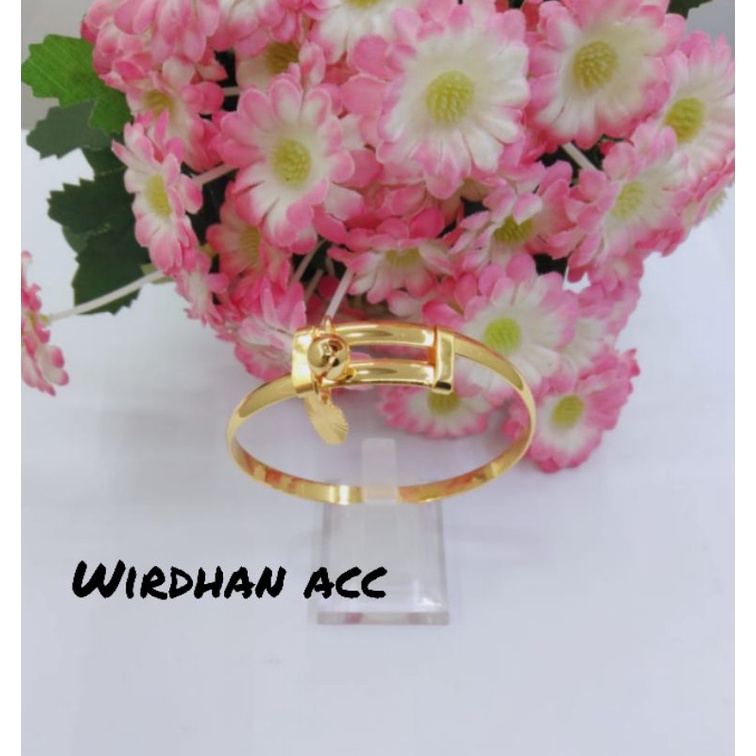 Gelang Tangan Bayi Kerincing Polos Lapis Emas 24k bayi 0_3 thn