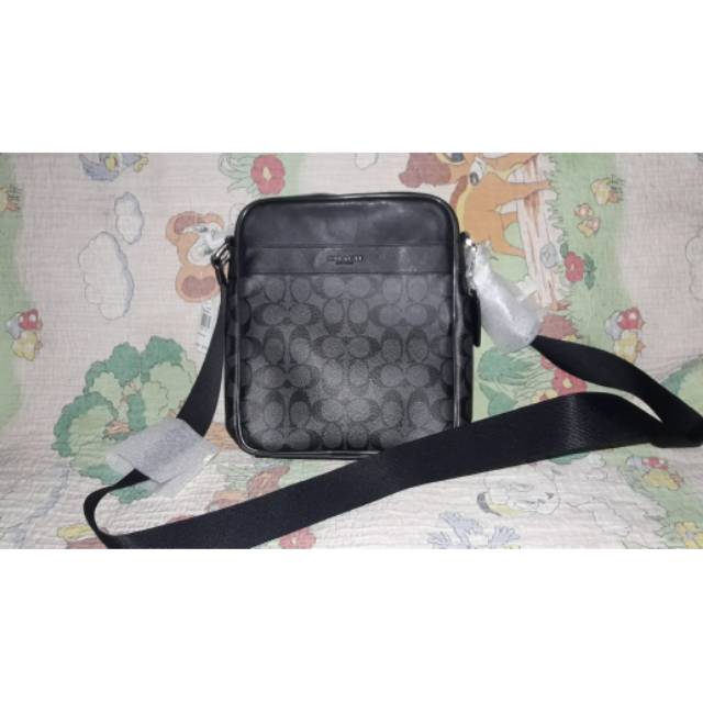 Coach man flight bag signature