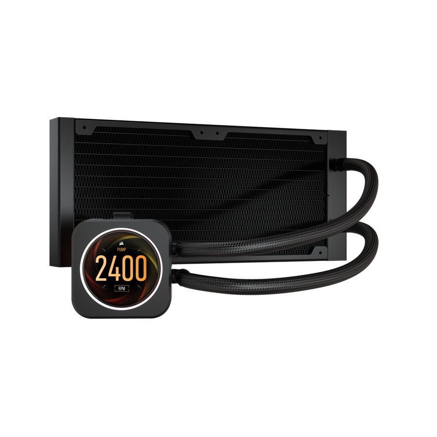 Casing Corsair iCUE H100i Elite LCD Display Liquid CPU Cooler