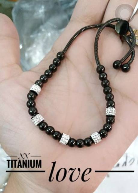 Titanium gelang serut 0309k