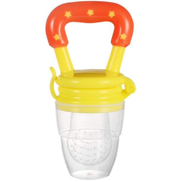 OSM JKT B5017 Empeng Buah Bayi / Dot Buah Bayi / Fresh Fruit Feeder / Gigitan Mpasi / Fruit Pacifier-Kuning