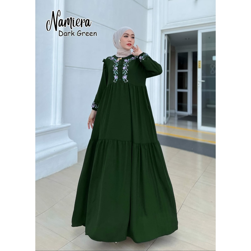 GAMIS KONDANGAN NAMIERA SIMPLE BORDIR ASLI