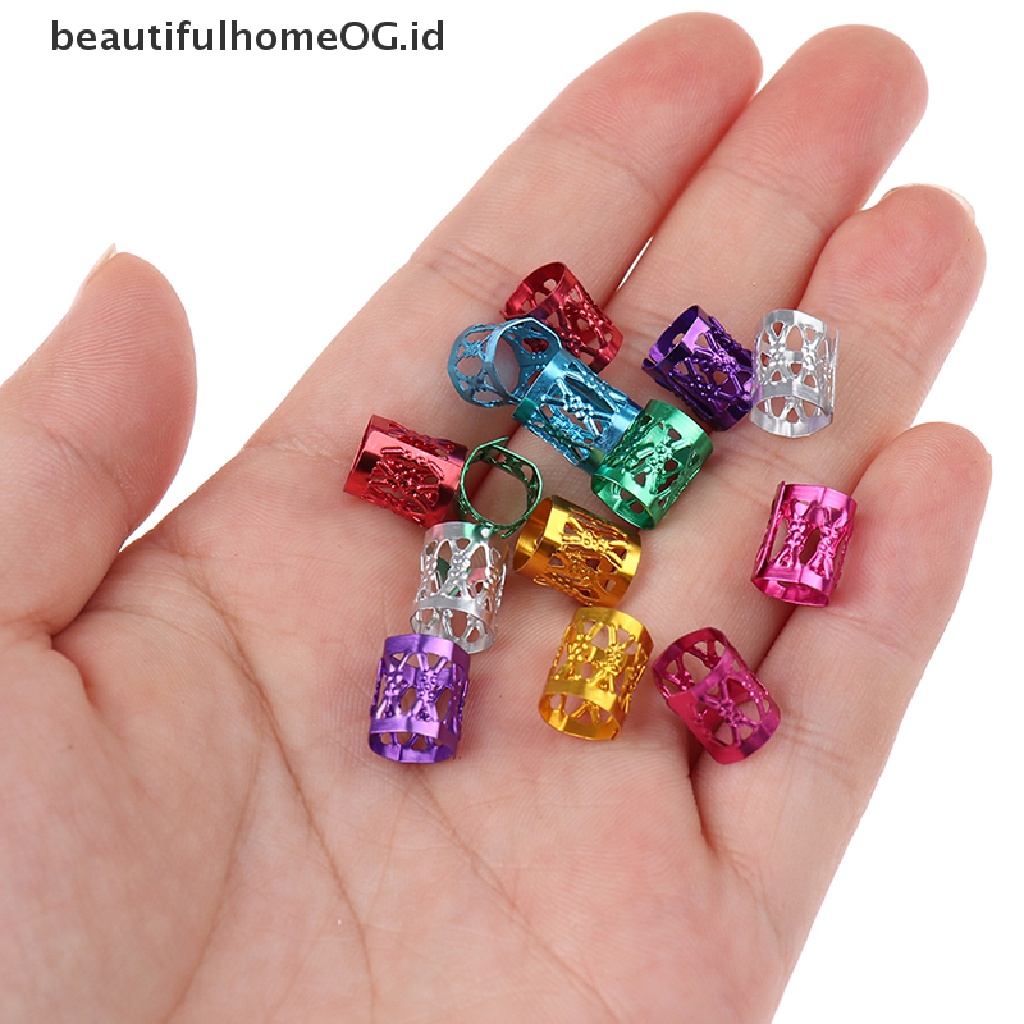 100 Pcs Cincin Manik-Manik Rambut Gimbal Untuk Extension