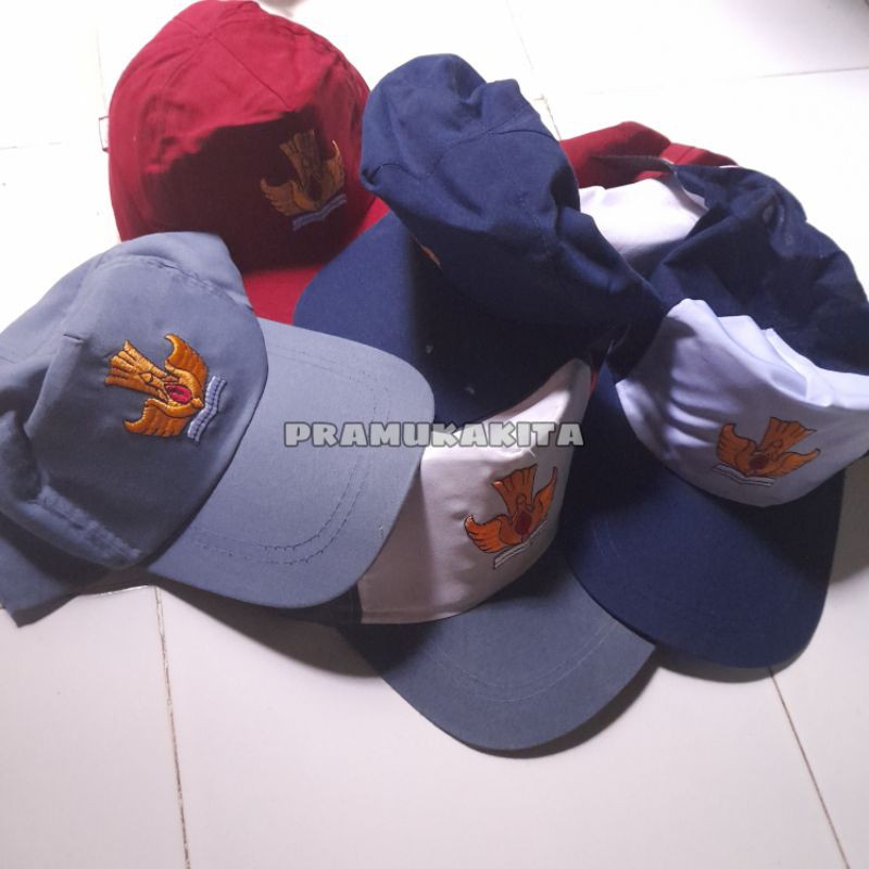 (SIAP DIKIRIM)Topi sekolah SD-topi SMP-topi SMA  bordir