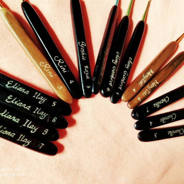 hakpen tulip gold jarum rajut